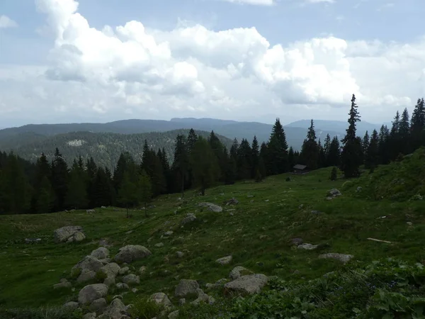 Cumbre Roca Panorama Paisaje Las Montañas Tirol Del Sur Italia —  Fotos de Stock