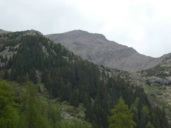 Summit Rock Panorama Landscape Mountains South Tyrol Italy Europe Clouds — Stock Photo, Image