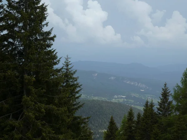 Cume Rocha Panorama Paisagem Das Montanhas Sul Tirol Itália Europa — Fotografia de Stock