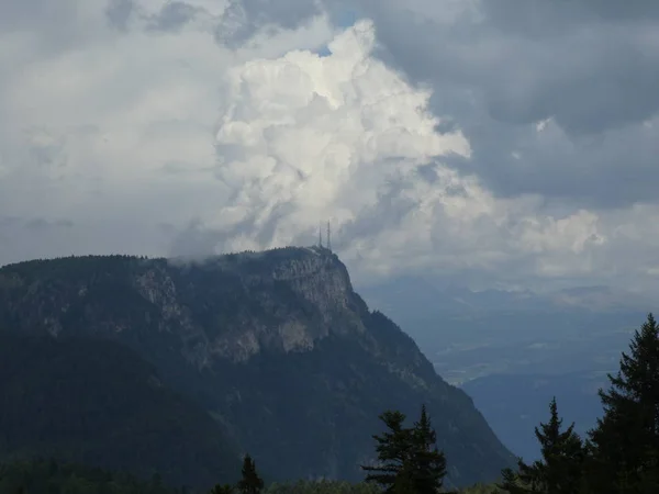 Sommet Rocher Panorama Paysage Des Hautes Montagnes Tyrol Sud Italie — Photo