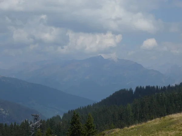 Cima Roccia Panorama Paesaggio Delle Alte Montagne Alto Adige Italia — Foto Stock