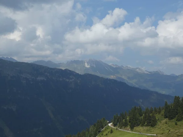 Zirve Rock Panorama Manzara Yüksek Dağları Güney Tirol Talya Nın — Stok fotoğraf