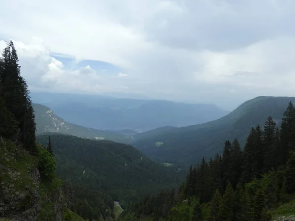 Cima Roccia Panorama Paesaggio Delle Alte Montagne Alto Adige Italia — Foto Stock