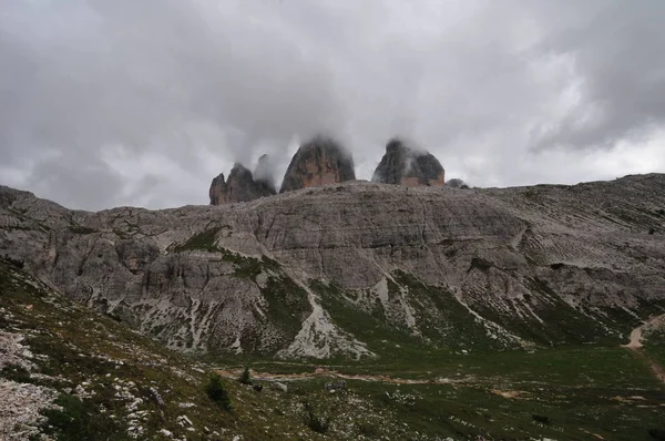 Dolomite Alps Summit Rock Panorama Landscape High Mountains Italy Europe — Stock Photo, Image