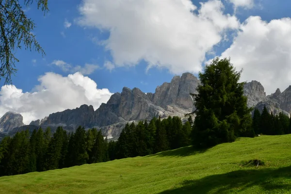 Summit Rock Panorama Landscape Mountains South Tyrol Italy Europe Sky — Stock Photo, Image