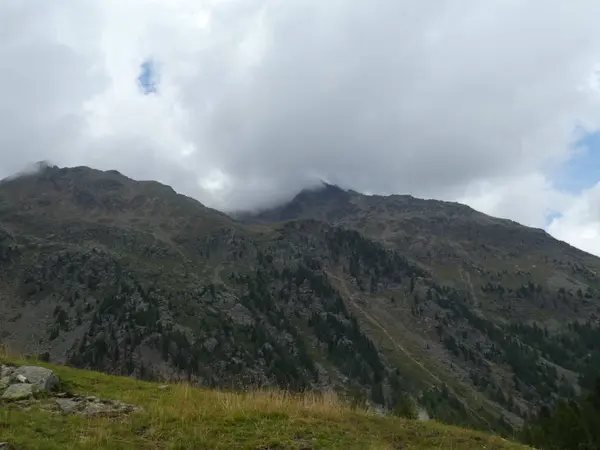 Gipfel Felsenpanorama Landschaft Des Hochgebirges Südtirol Italien Europa Wolken Himmel — Stockfoto