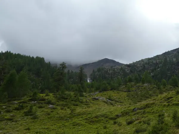 Toppmötet Rock Panorama Landskap Höga Bergen Södra Tyrol Italien Europa — Stockfoto