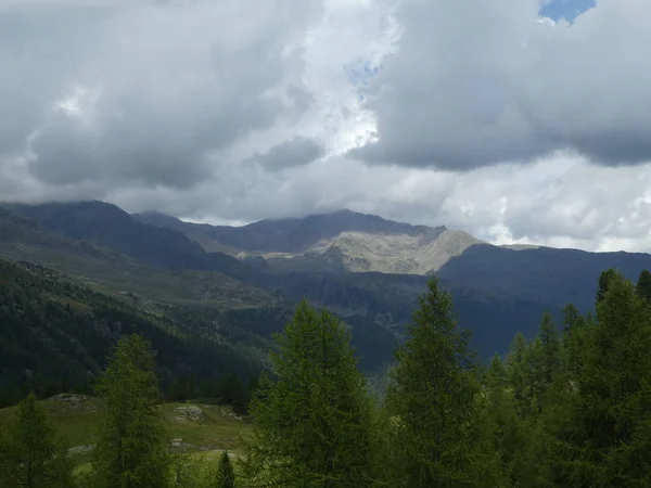 Opoka Panorama Pejzaż Szczyt Wysokich Gór Południowym Tyrolu Włochy Europy — Zdjęcie stockowe