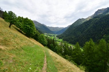 Rock Panorama landsape tyrol İtalya Avrupa yüksek dağların Zirvesi bulutlar gökyüzü vahşi doğa çayır yayla