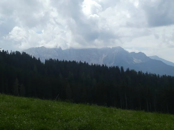 Cumbre Roca Panorama Landsape Las Montañas Tirol Del Sur Italia —  Fotos de Stock