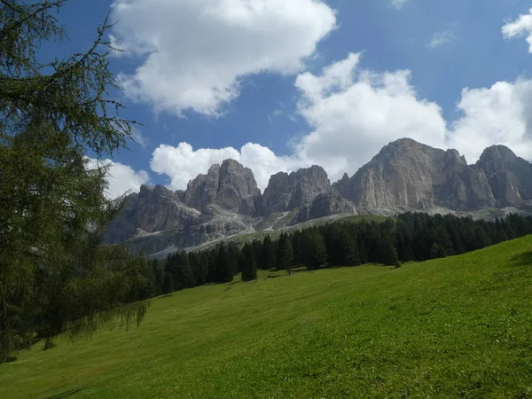 Rock Panorama Landsape Top Van Bergen Zuid Tirol Italië Europa — Stockfoto