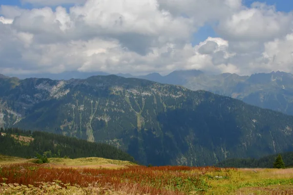 Sommet Rocher Panorama Paysage Des Montagnes Tyrol Sud Italie Europe — Photo