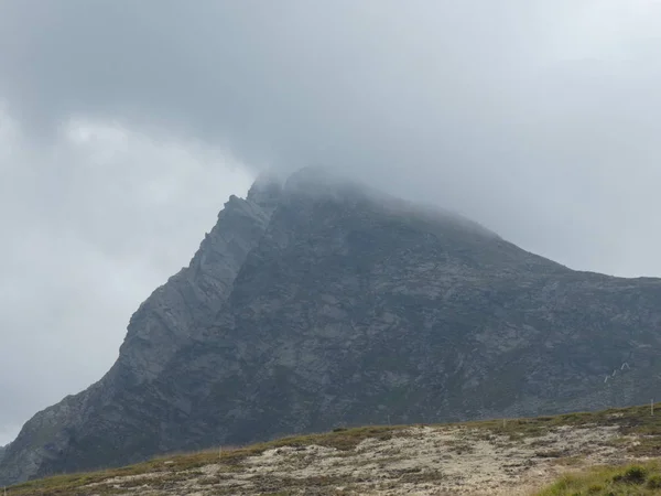 Szczyt Opoka Panorama Pejzaż Wysokich Gór Południowej Europie Włochy Tyrol — Zdjęcie stockowe