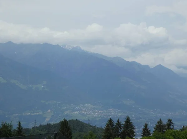 Cumbre Panorama Rocoso Paisaje Las Montañas Tirol Del Sur Italia — Foto de Stock