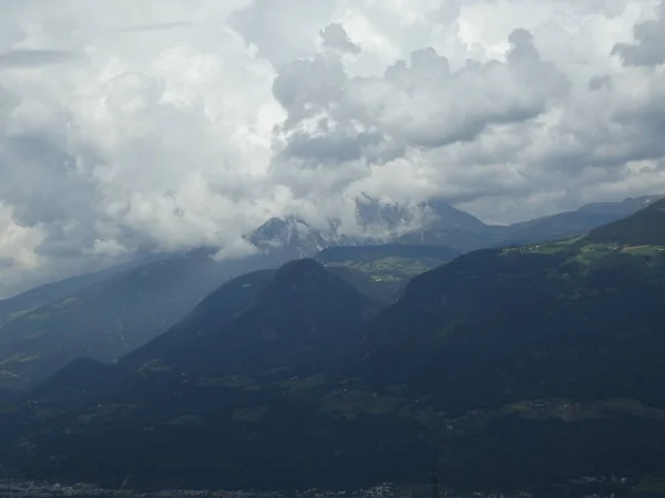 Cumbre Panorama Rocoso Paisaje Las Montañas Tirol Del Sur Italia —  Fotos de Stock