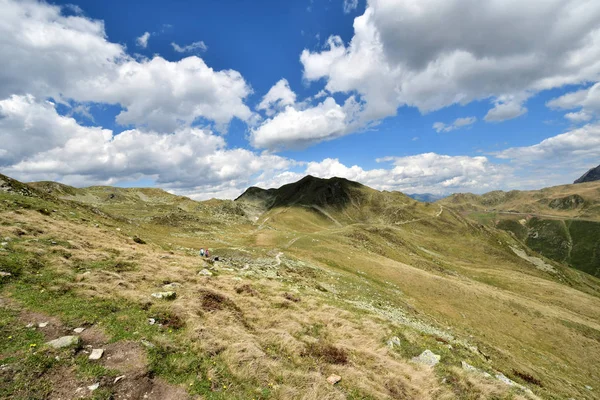 Vrcholový Skalní Panorama Krajiny Hor Jižním Tyrolsku Itálie Evropa Obloha — Stock fotografie