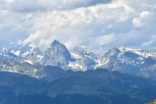 Cumbre Panorama Rocoso Paisaje Las Montañas Tirol Del Sur Italia —  Fotos de Stock