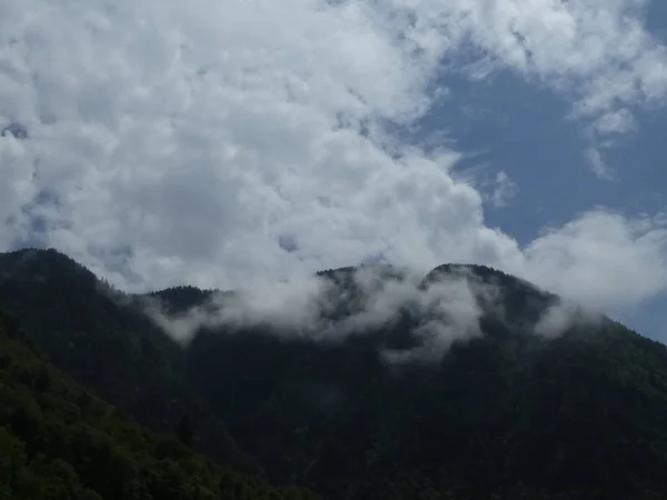 Toppmötet Rock Panorama Landskap Höga Bergen Södra Tyrol Italien Europa — Stockfoto