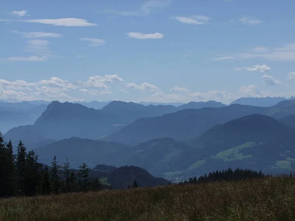 Szczyt Opoka Panorama Pejzaż Wysokich Gór Południowej Europie Włochy Tyrol — Zdjęcie stockowe