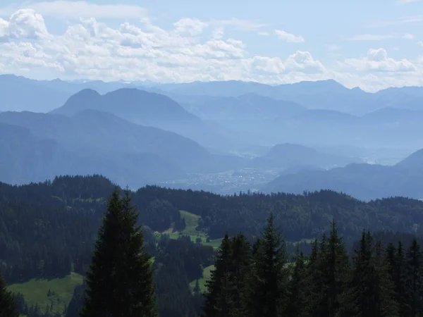 Zirve Rock Panorama Manzara Yüksek Dağlar Tyrol Talya Avrupa Bulutlar — Stok fotoğraf