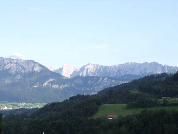 Szczyt Opoka Panorama Pejzaż Wysokich Gór Południowej Europie Włochy Tyrol — Zdjęcie stockowe