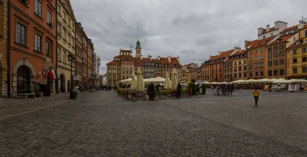 Régi Óvárosi Piactértől Varsói Lengyel Köztársaság — Stock Fotó