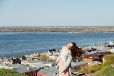 Güzellik Romantik Kız Outdoors. Güzel Teenage Model