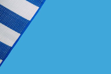 Mavi çizgili arka plan. Plaj kavramı