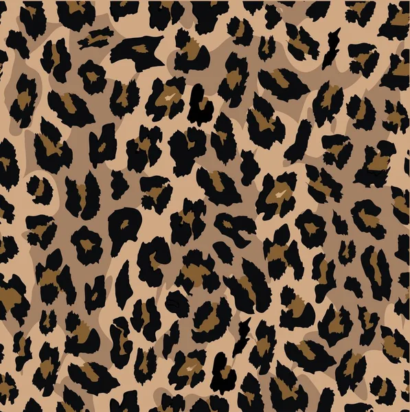 Diseño Patrón Sin Costura Leopardo Vector Ilustración Fondo — Vector de stock