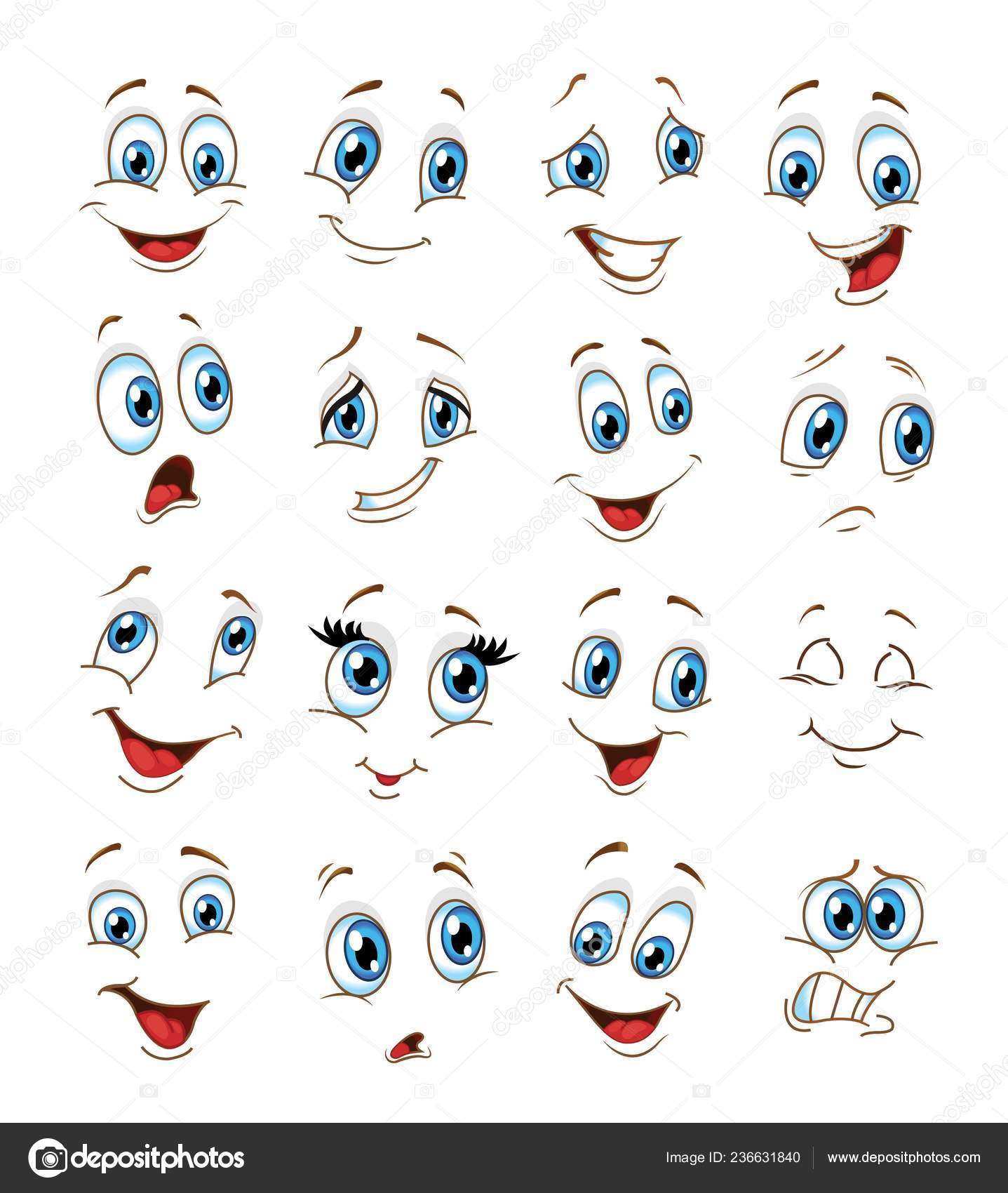 Face Expressions Cartoon Vector Stock Vector Image by ©neapol767@  #236631840