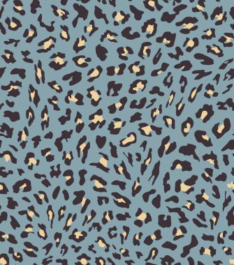 leopar Dikişsiz desen tasarım. vektör çizim arka plan