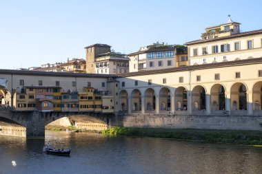 Floransa'daki ünlü Vecchio brige, İtalya, 4 Eylül 2019