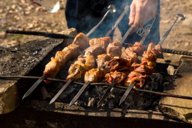 Barbekü doğada yemek