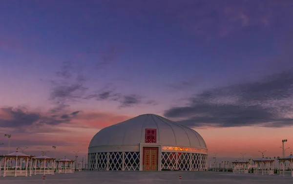 Mary Turkménistan Février 2019 Structure Marché Local Représentant Maison Blanche — Photo