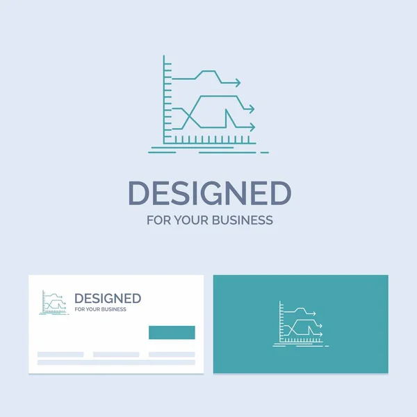 Pfeile Forward Graph Market Prediction Business Logo Line Symbol Symbol — Stockvektor