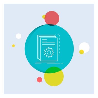 App, yapılı, geliştirici, programı, komut dosyası satırı simgesi beyaz renkli daire arka plan