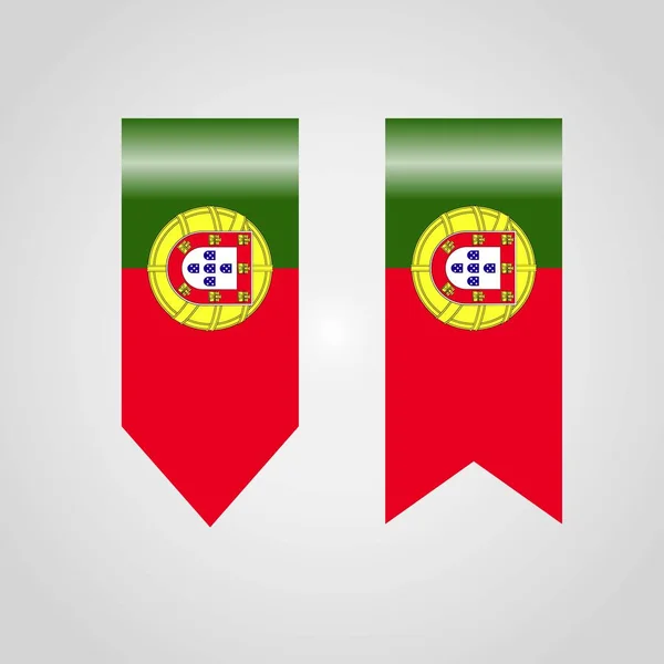 Portugal Haning Flag Illustration — Stock Vector