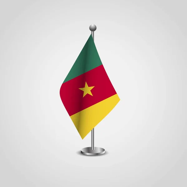 Vetor Design Bandeira Dos Camarões —  Vetores de Stock