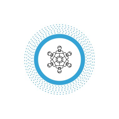 İşbirliği, arkadaşlar, oyun, Oyunlar, satırı simgesi. İzole vektör çizim