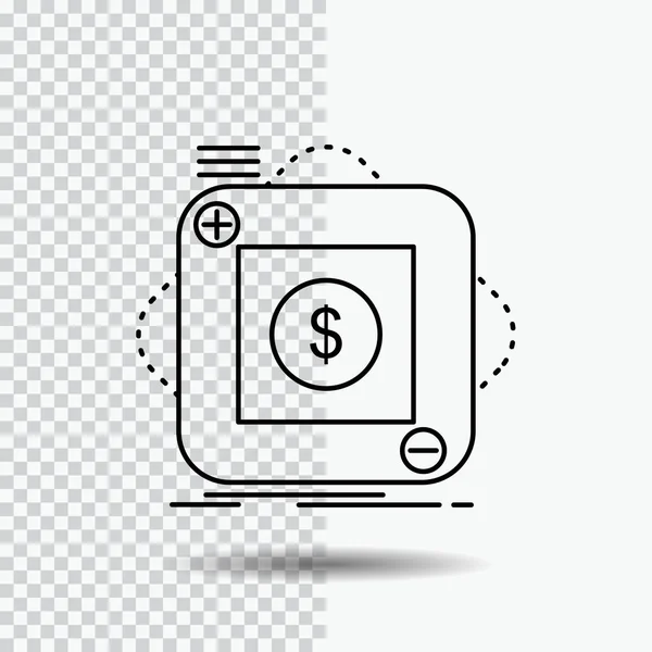 Compra Loja Aplicativo Aplicativo Ícone Linha Móvel Fundo Transparente Ilustração —  Vetores de Stock