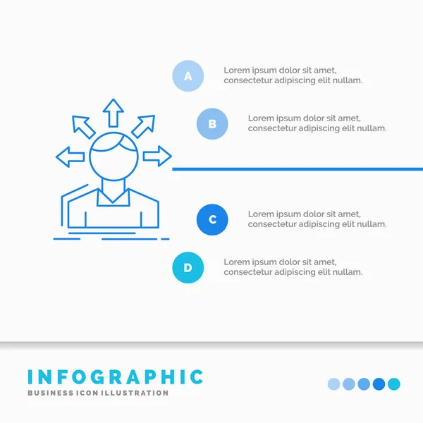 Konvertierung Unterschied Vielfalt Optionen Struktur Benutzer Übergang Infografik Vorlage Für — Stockvektor