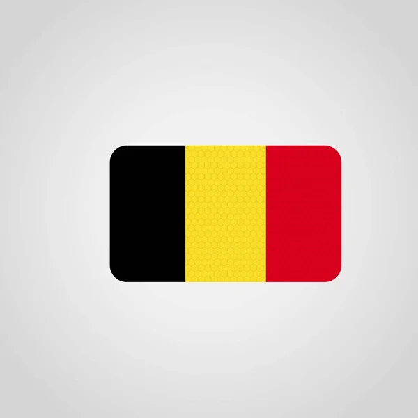 Bélgica Bandeira Design Vector — Vetor de Stock