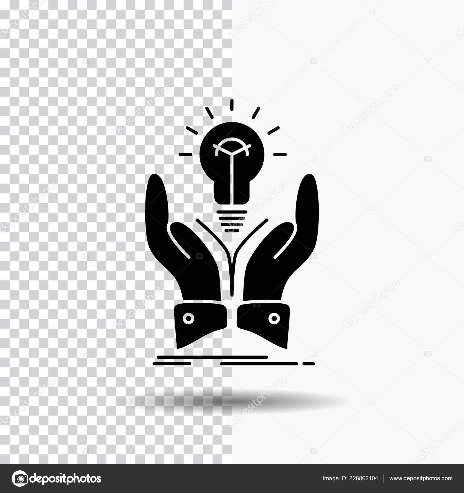 Idea Ideas Creative Share Hands Glyph Icon Transparent