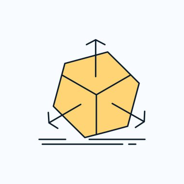 3D, değişiklik, düzeltme, değişiklik, düz simgesi nesne. yeşil ve sarı işaret ve sembolleri Web sitesi ve mobil appliation için. vektör çizim
