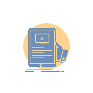 forum, online, web semineri, seminer, öğretici Glyph Icon.