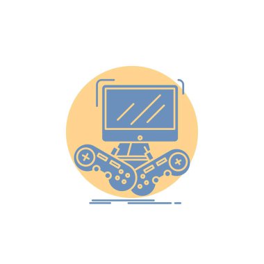 Oyun, oyun, internet, çok oyunculu, online karakter simgesi.