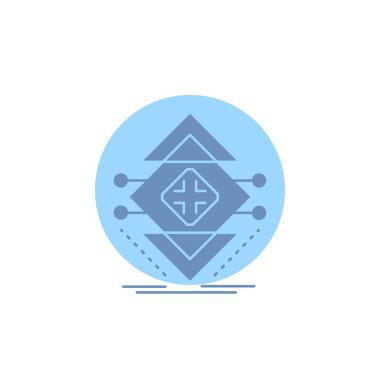 Bilgisayar, veri, altyapı, bilim, glif simge yapısı.