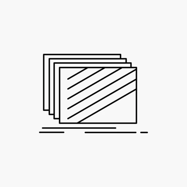 Diseño Capa Diseño Textura Texturas Line Icon Ilustración Aislada Vectorial — Archivo Imágenes Vectoriales
