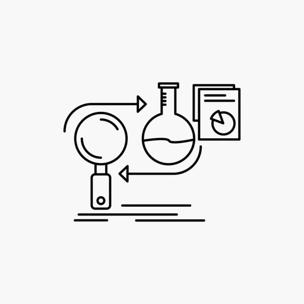 Analysis, business, develop, development, market Line Icon. Vector isolated illustration
