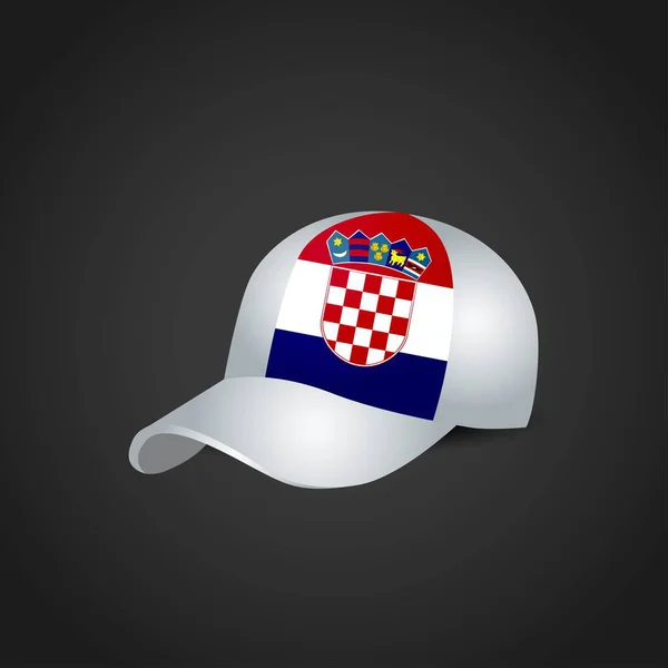 Banderas Gorra Diseño Vector — Vector de stock